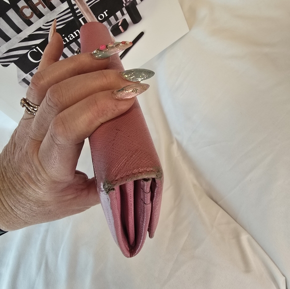 Prada pink saffiano leather protect piece - Picture 9 of 12